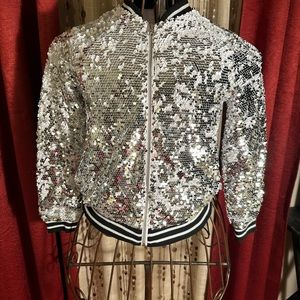 WONDER NATION Jacket Bomber Sequin